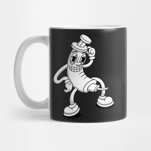 Syringe in vintage cartoon style Mug